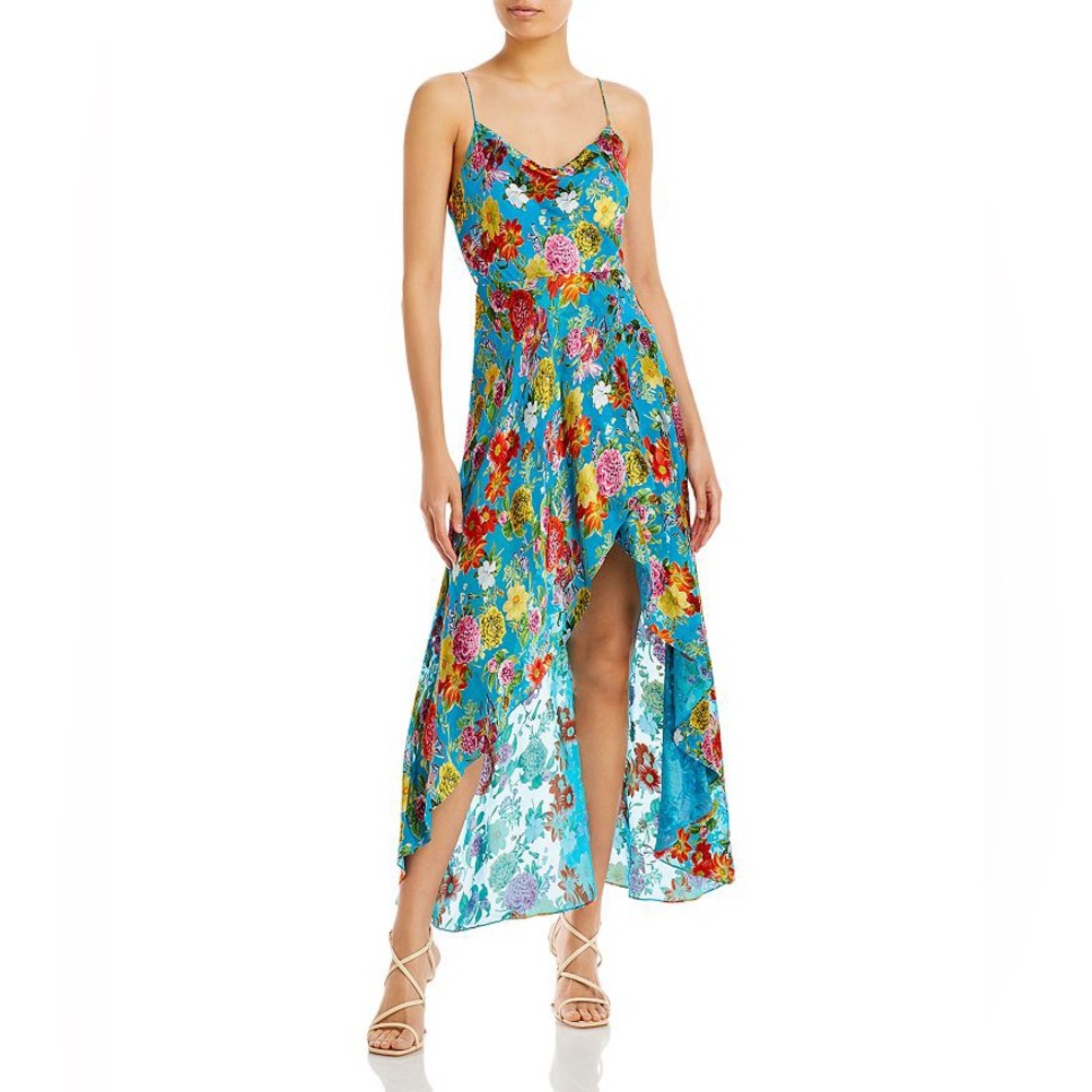 Alice & Olivia Christina high low floral dress in size 2